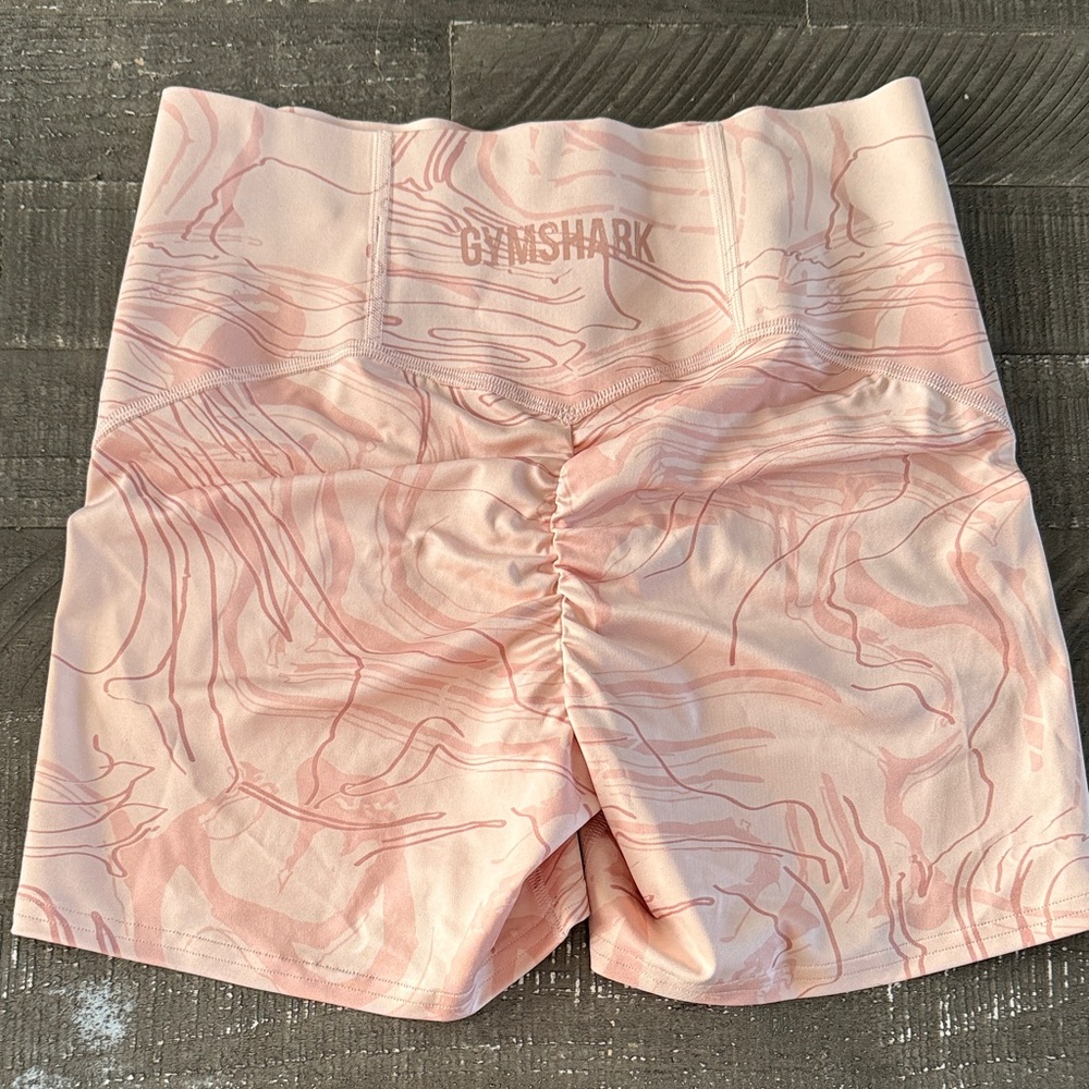 Gymshark Light Pink Swirl Shorts